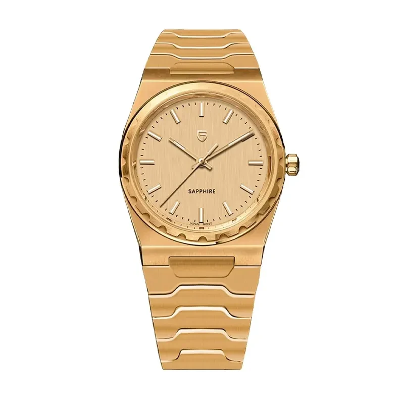 Pagani Design Super Thin Gold-tone Dial Men's Watch- PD-YS020